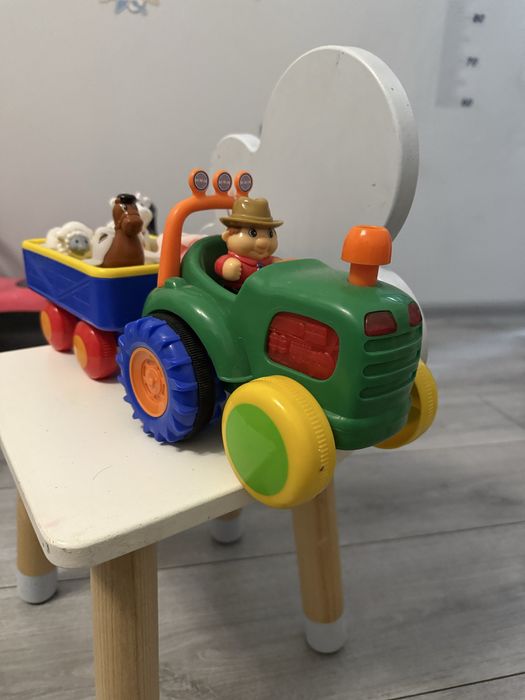 дитяча іграшка трактор, інтерактивний трактор з прицепом