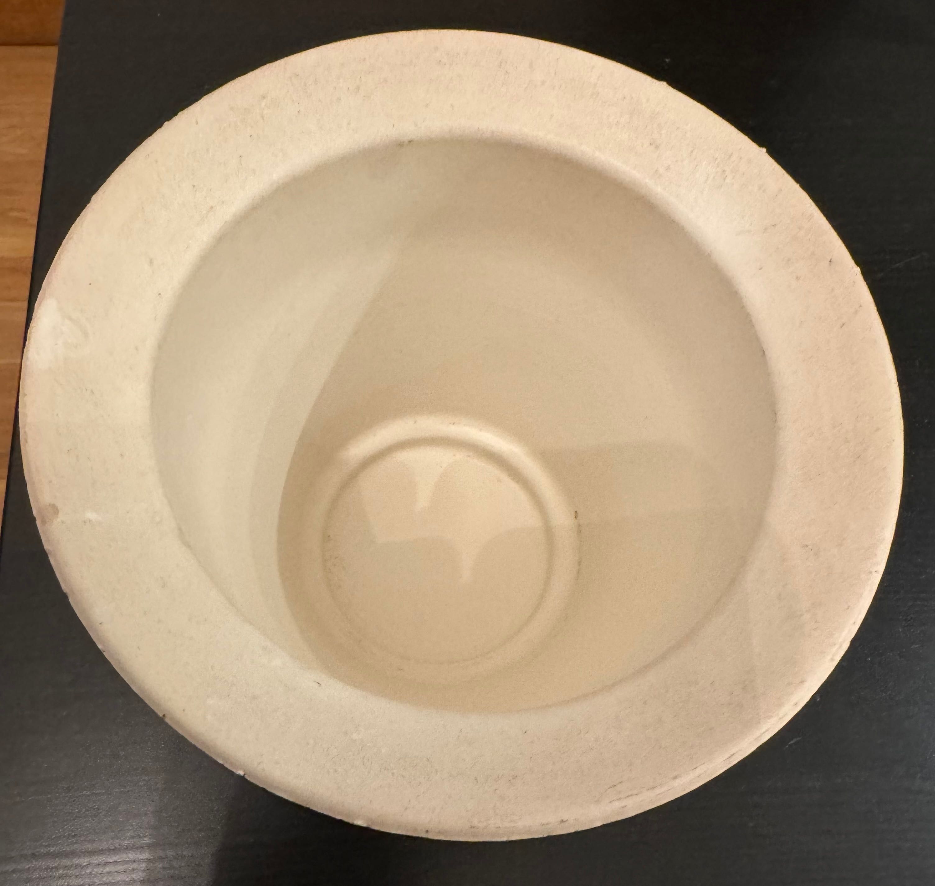 Donica osłonka wazon ecru kremowa ceramika