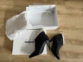 Narciso Rodriguez Zara skóra 199 Euro buty botki czarne skórzane 40
