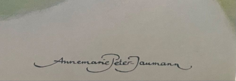 Dois quadros de decoração de Annemarie Peter-Jaumann