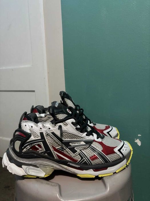 Tênis Balenciaga Runner 2022, preto, branco e amarelo fluorescente43