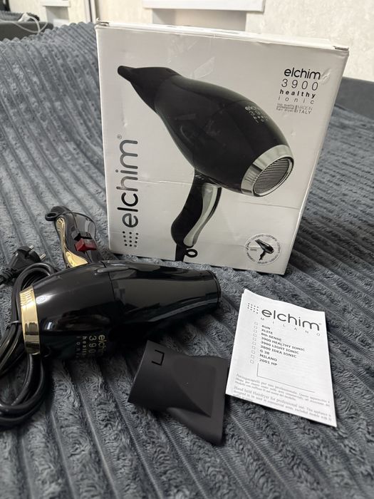 Фен для волосся Elchim 3900 Healthy Ionic black & gold, Italy