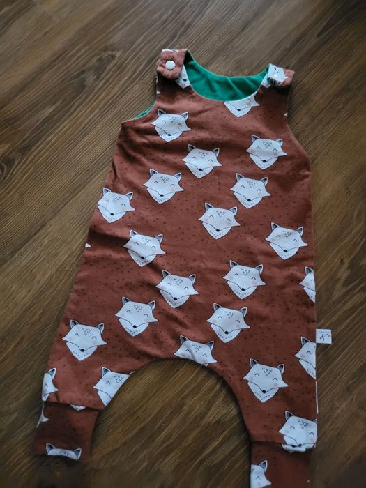 Rampers dla dziewczynki liski jak 68 handmade