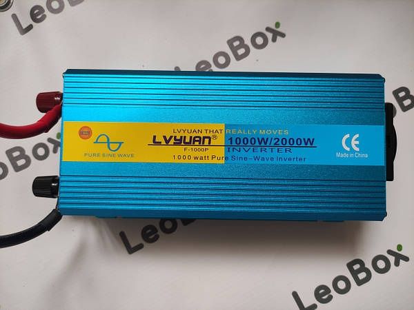 Инвертор чистый синус 2000W 12V-220V Lvyuan, номинальная 1000W, преобр