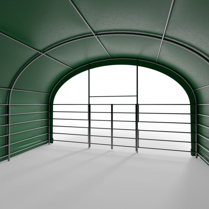 Zagroda dla zwierząt 6x6m PVC 750g/m2, idealna dla koni, bydła