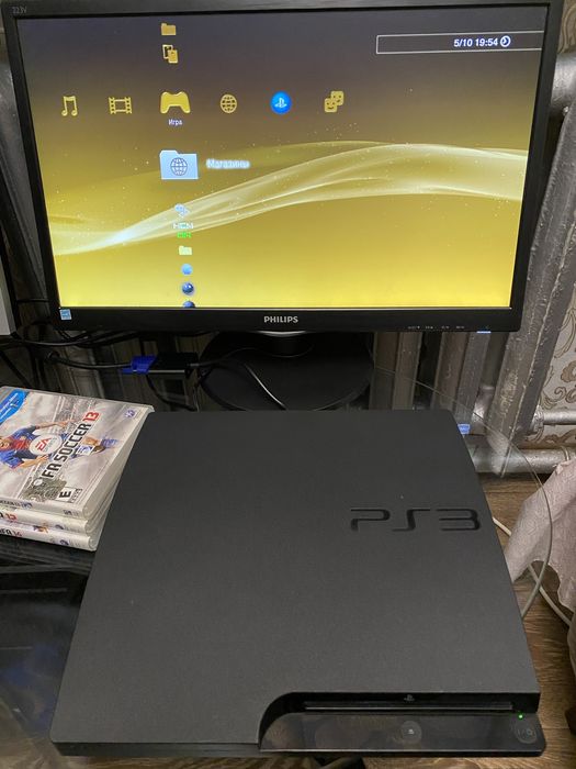 Sony playstation 3 slim 320gb с играми.