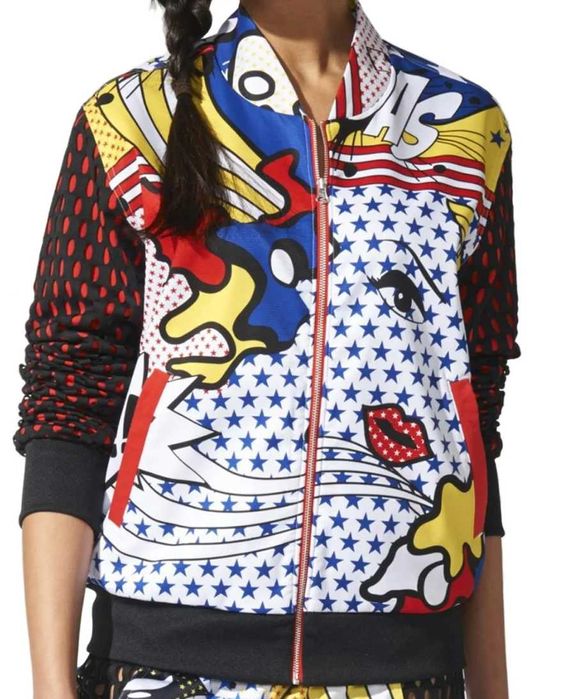 Bluza Adidas  Rita Ora w stylu komiksowym, kreskówka, w stylu Yeezy