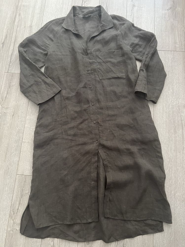 Massimo Dutti плаття лляне оверсайз XS