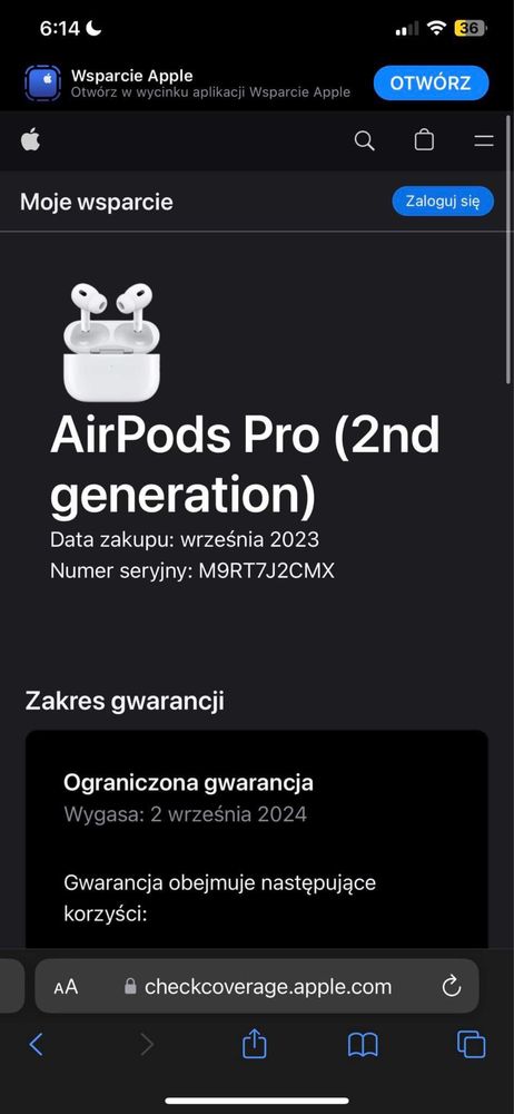 Apple AirPods Pro 2 nowe nieużywane