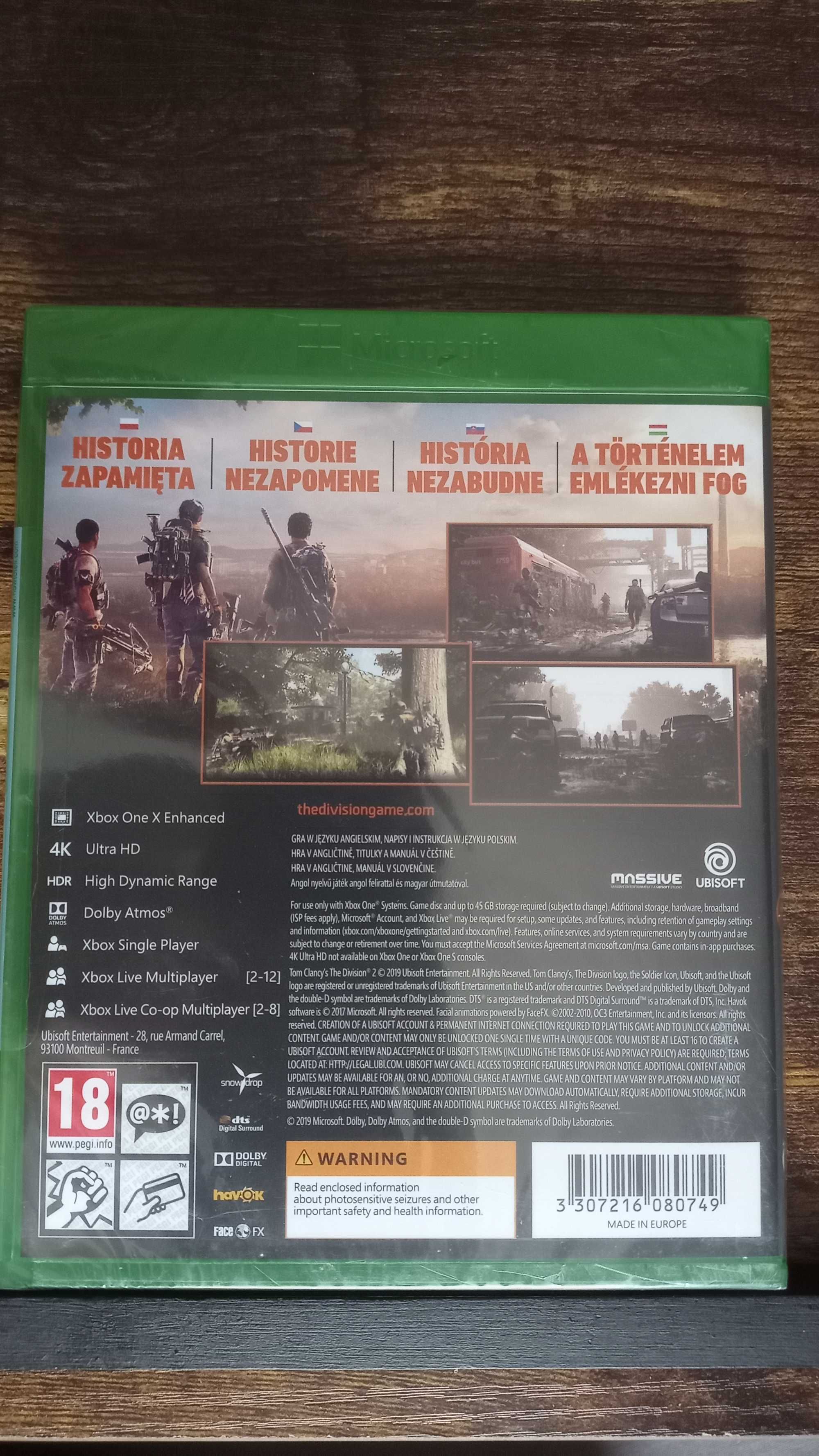 Tom clancy's the division 2 xbox series x one polska dystrybucja nowa