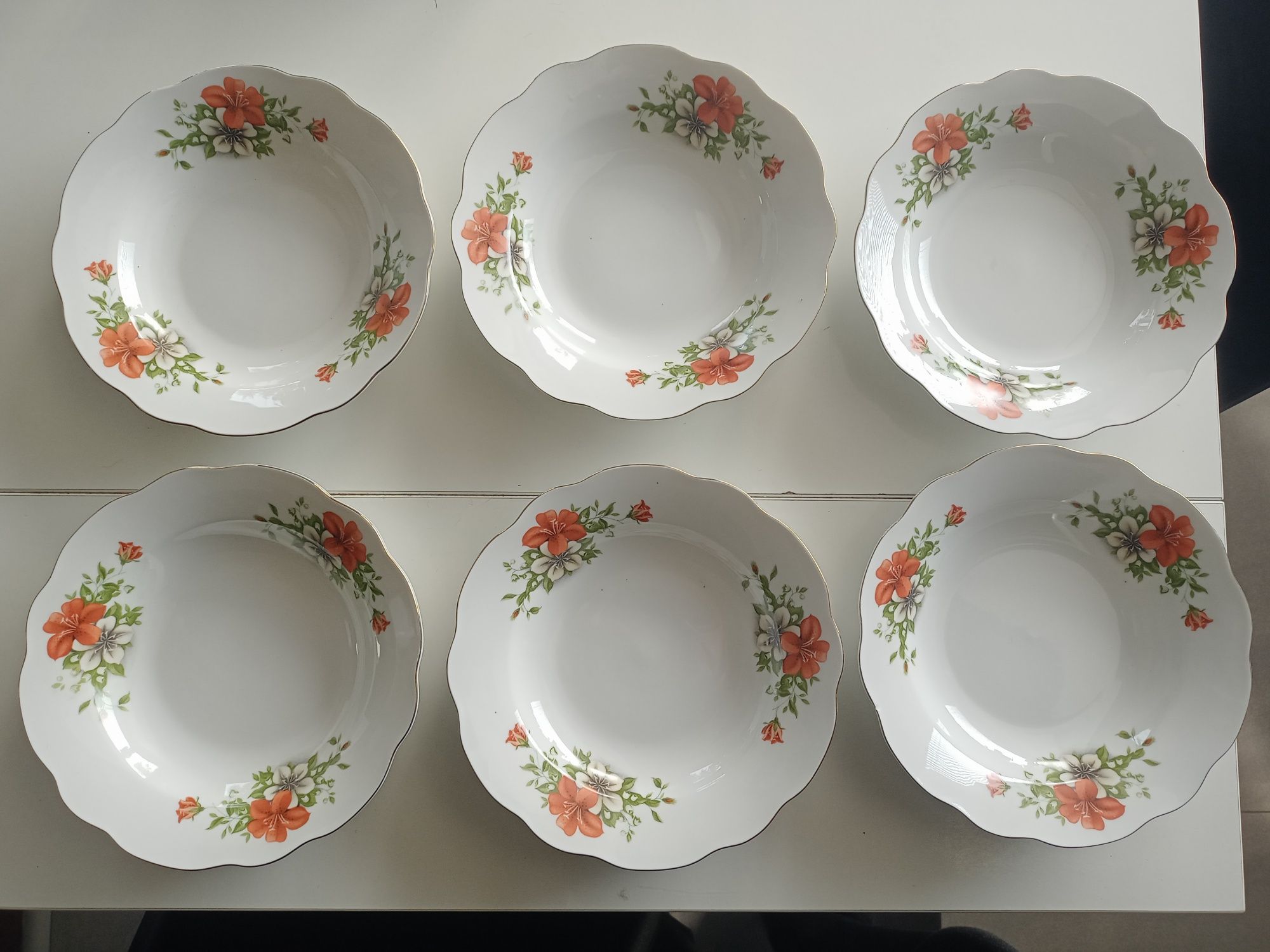 Sprzedam piękne talerze obiadowe głębokie chińska stara porcelana