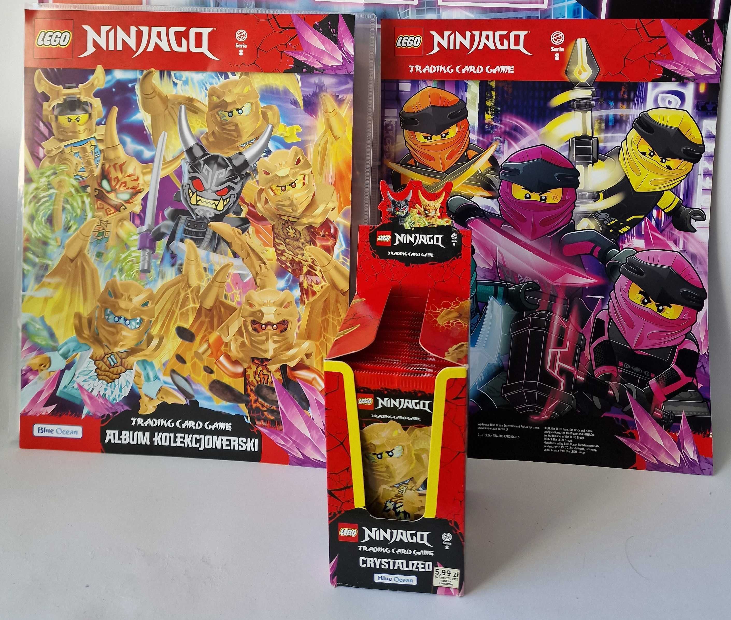 LEGO NINJAGO 8 Crystalized Album+ karty 120+ZŁOTA+klocki Lloyd
