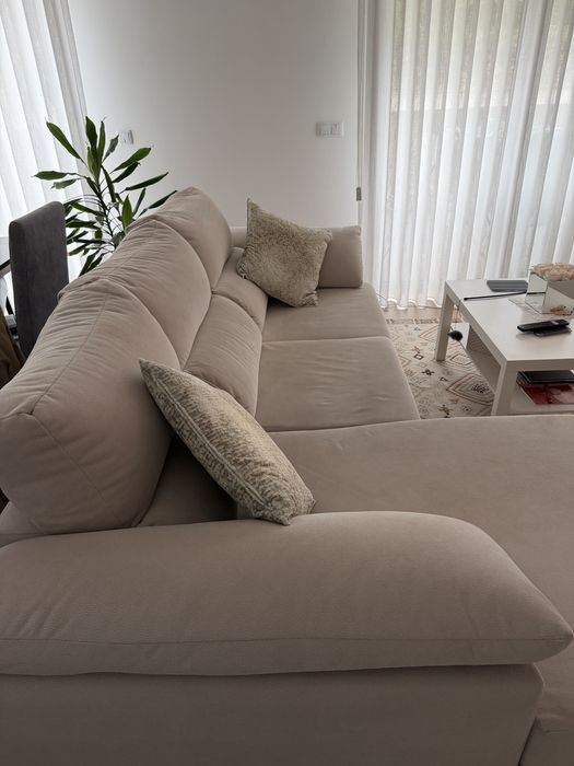 Sofa de cor creme