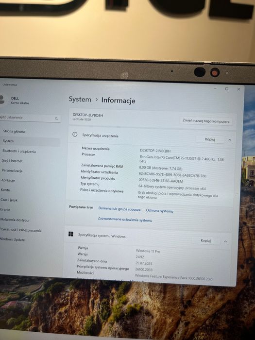 Laptop Dell Latitude 5520 i5-1135G7 8GB/256GB SSD Klasa A-