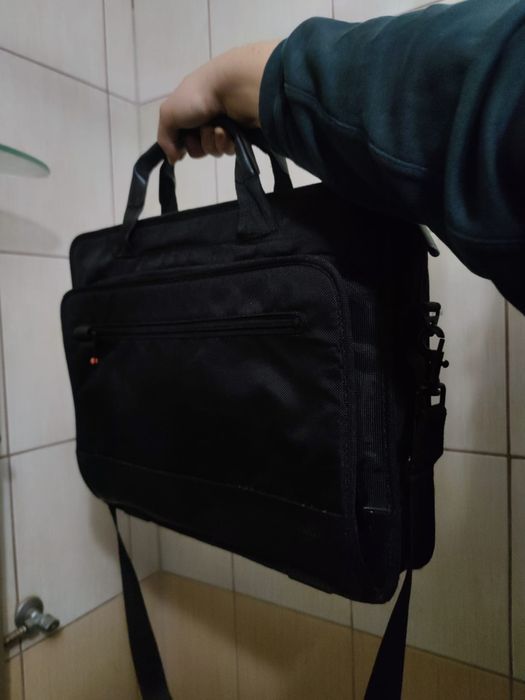 Elegancka torebka Think Pad materiałowa męska torba laptop notatnik du