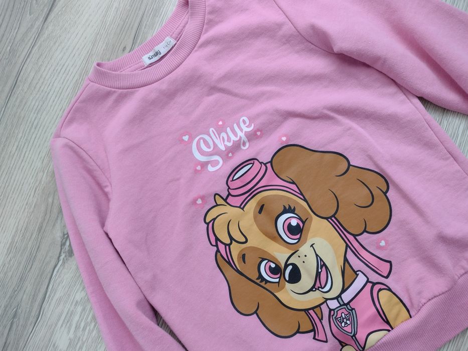 Piękna bluza Sky psi patrol dla dziewczynki rozmiar 116 różowa