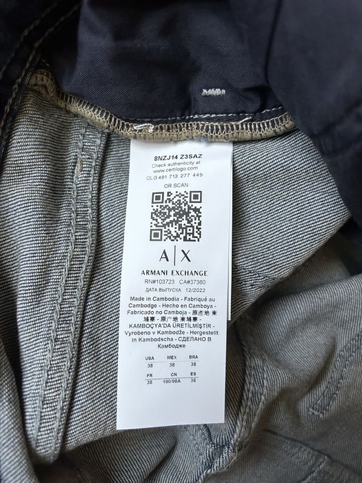 Мужские джинсы Armani Exchange J14 ,38