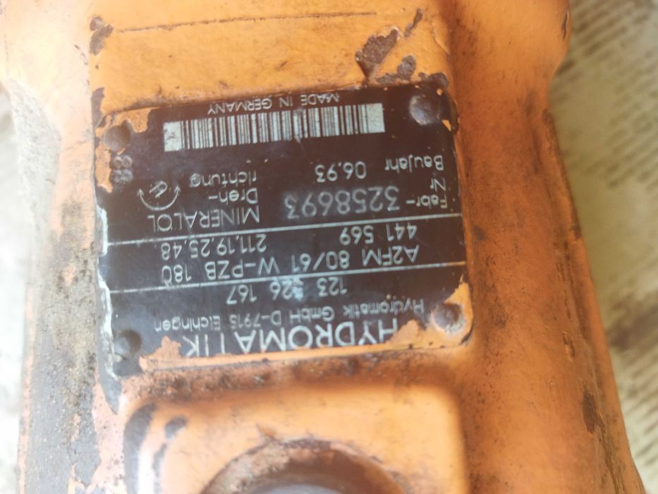 Koparka Weimar M 1000 - Skrzynia biegów