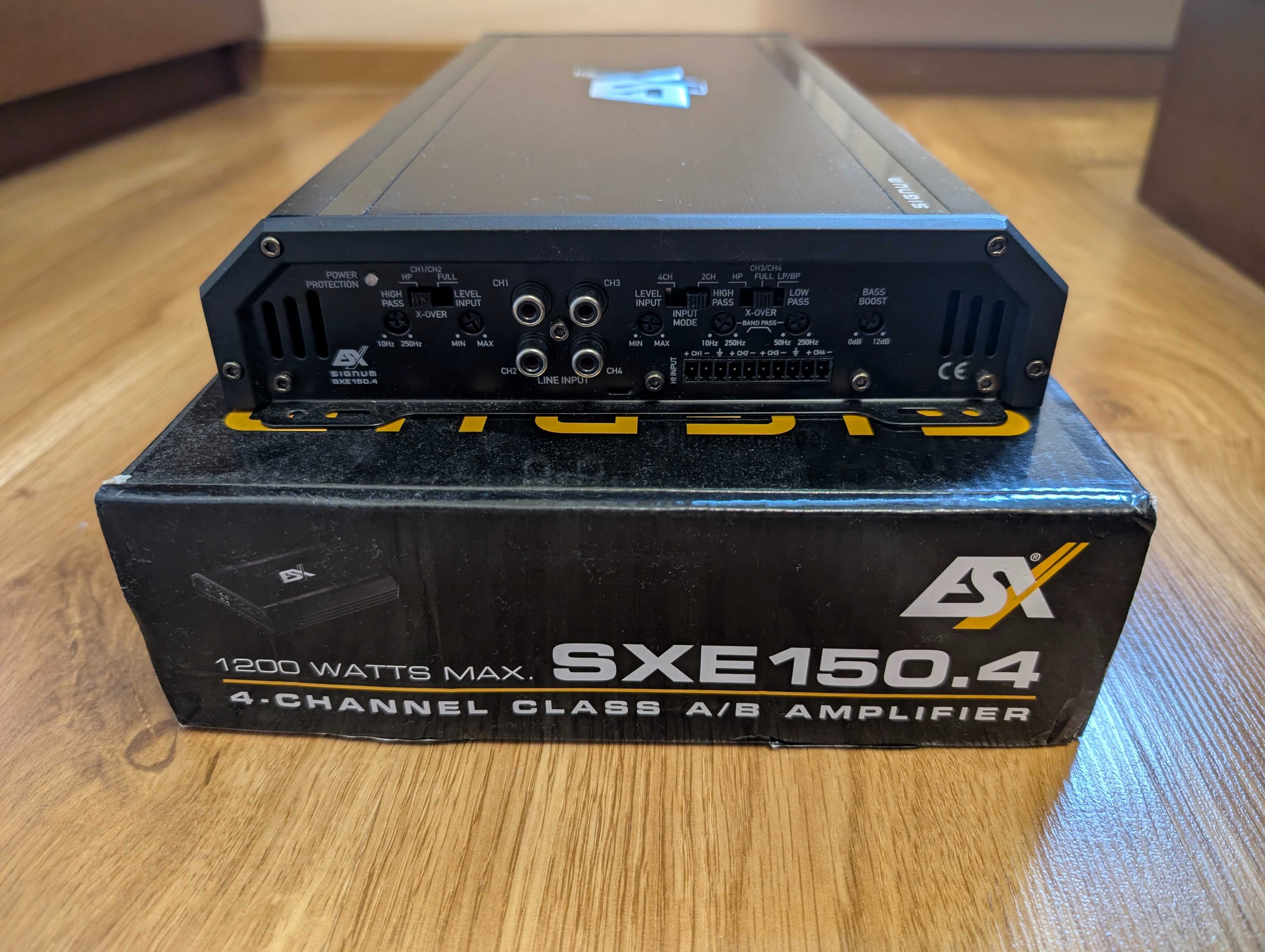 wzmacniacz samochodowy, producent ESX – model SXE150.4, gwarancja