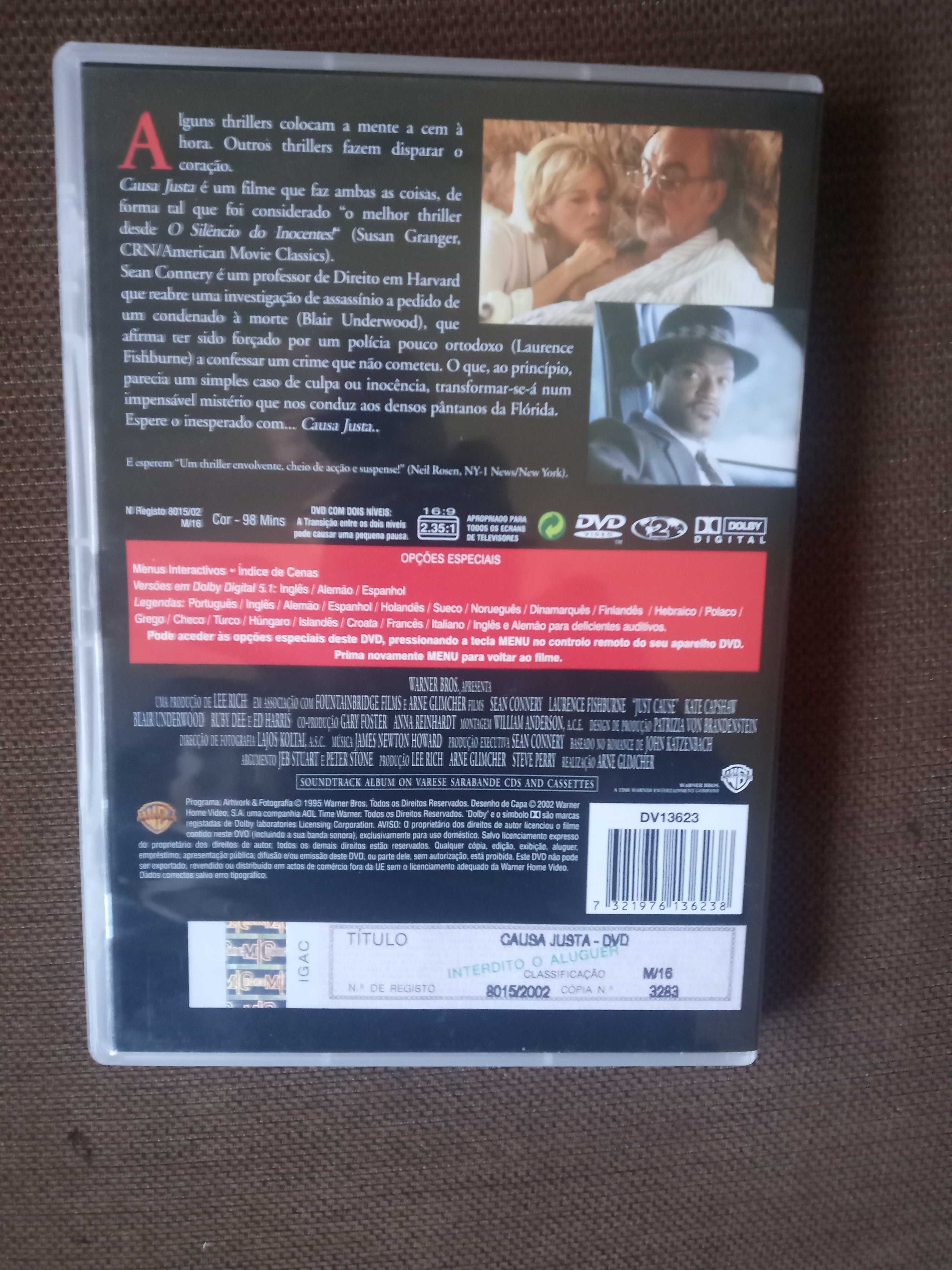 filme original dvd - causa justa - raro