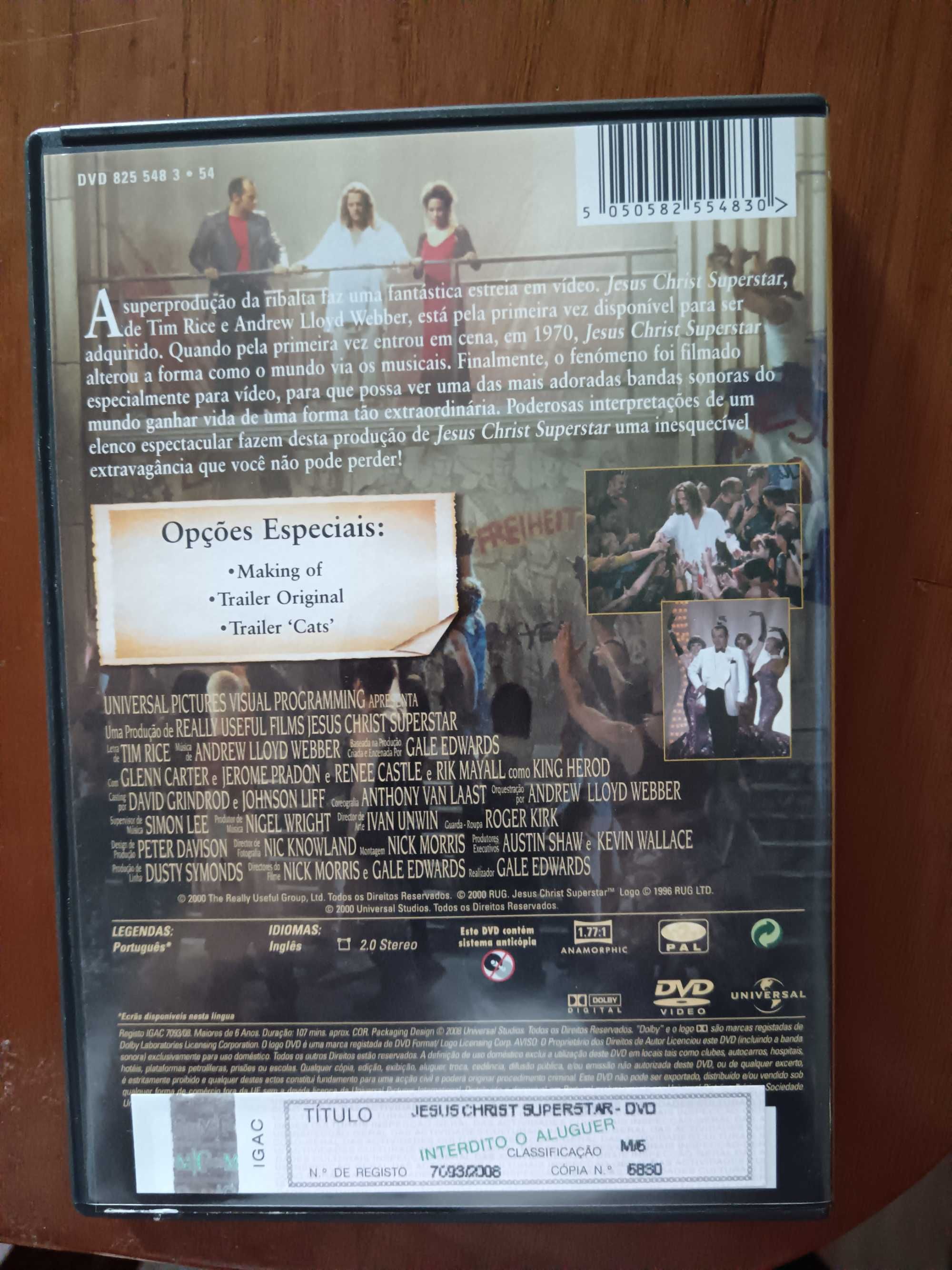filme dvd original - jesus cristo superstar