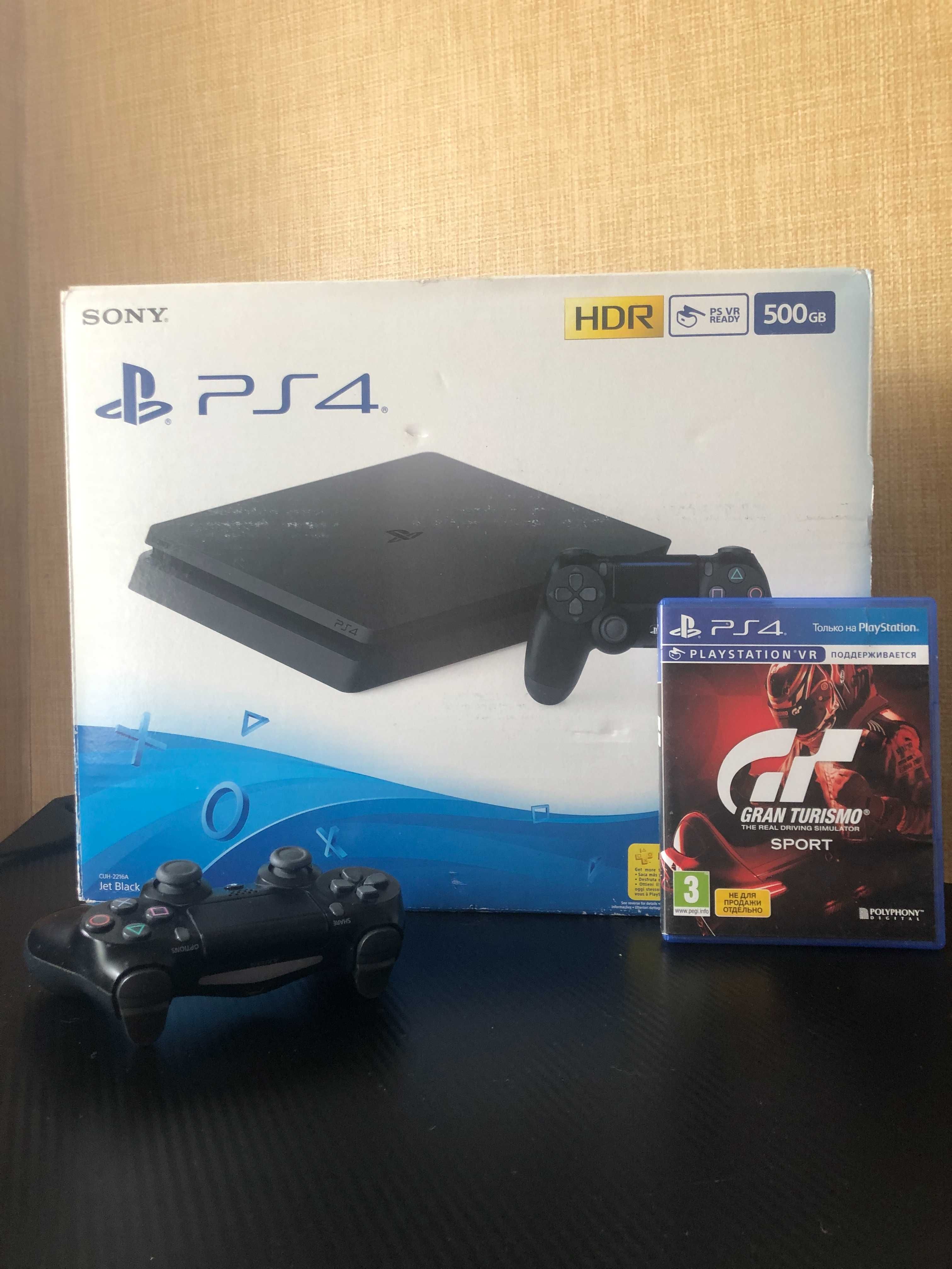 Playstation 4 Slim 500GB (PS4) + Диск Gran Turismo у подарунок