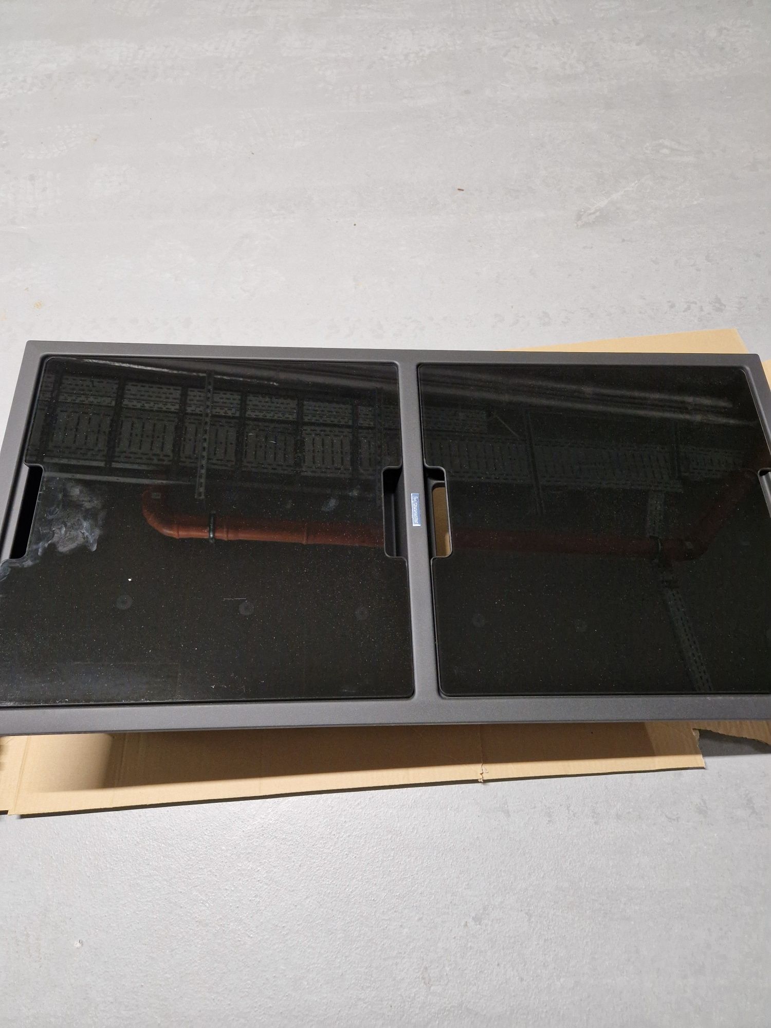 Zlewozmywak Granitowy 50x100 czarny nakrapiany