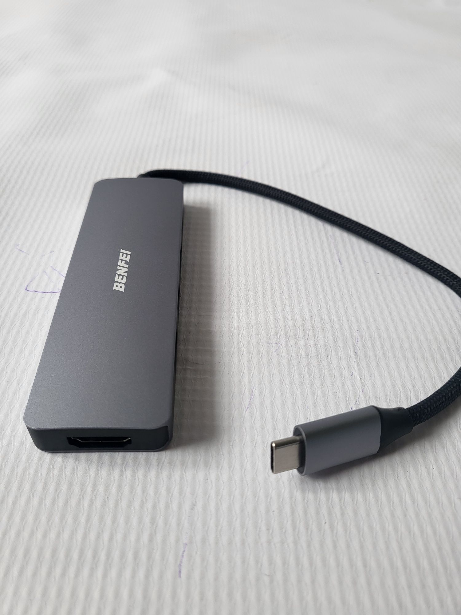 Hub BENFEI USB C 5w1 z 4K HDMI, 3 USB-A, zasilaniem 100 W