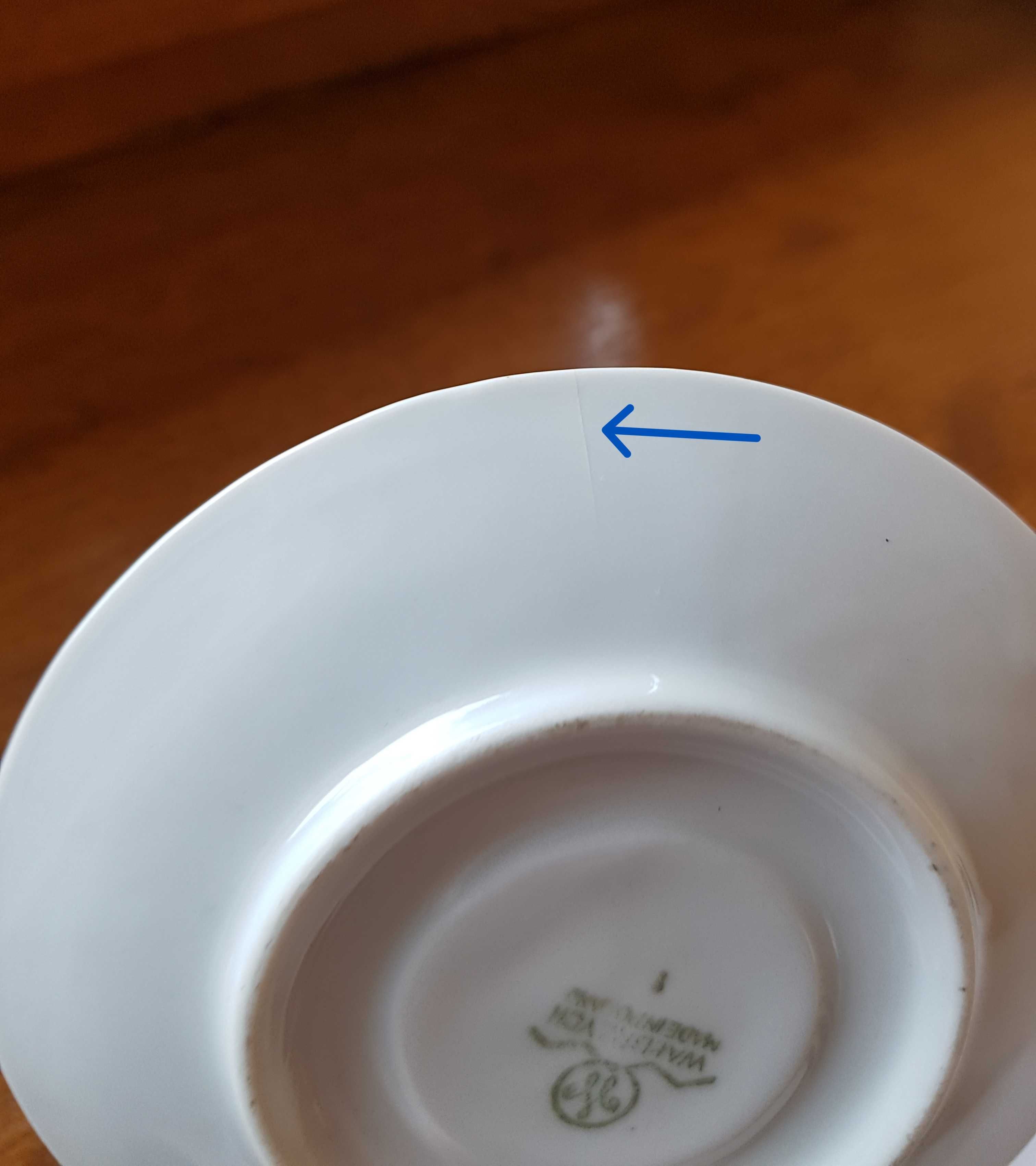 Kompletny serwis TOM na 6 osób, Wałbrzych, porcelana PRL.