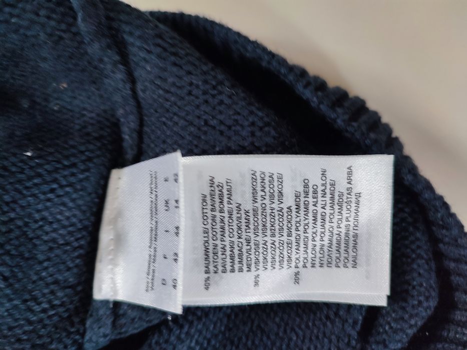 Sweter Christian Berg z kaszmirem   roz 40 granatowy