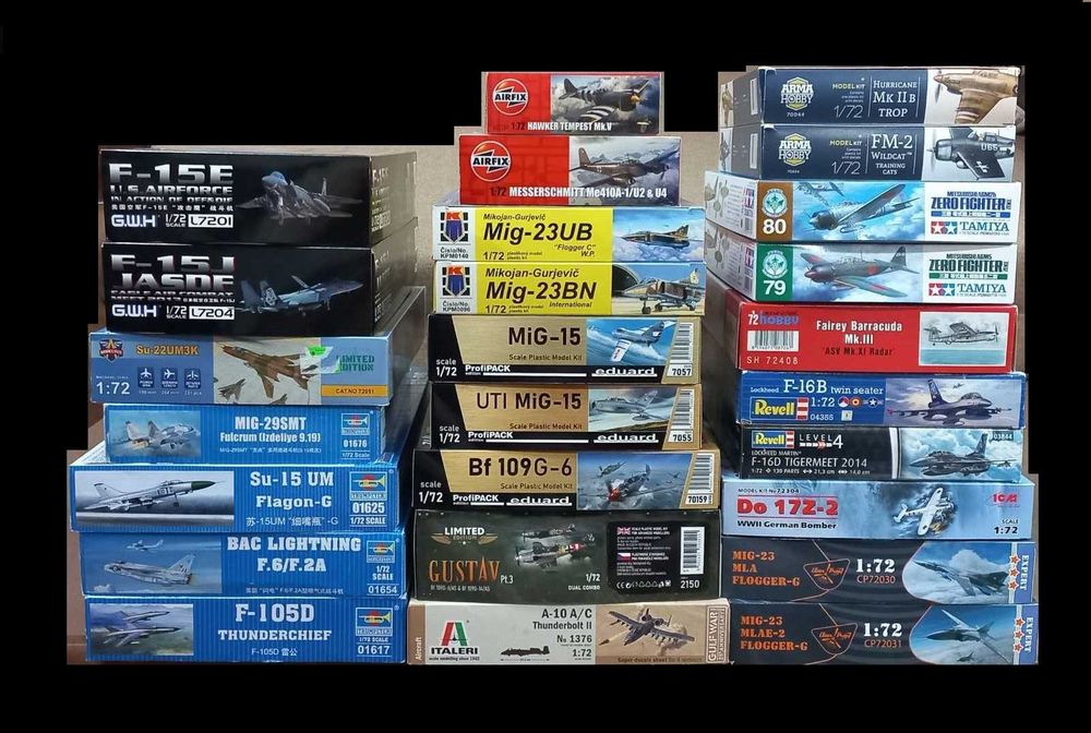Сборные пластиковые модели. Авиация в масштабе 1/72