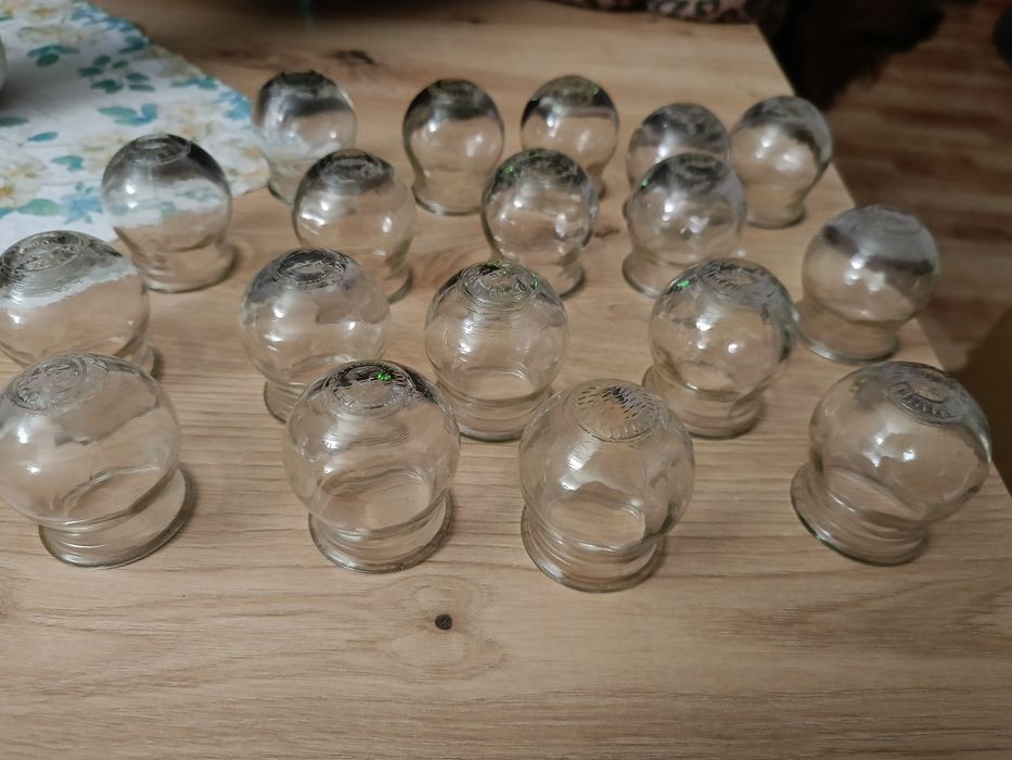 Lecznicze bańki chińskie PRL Vintage