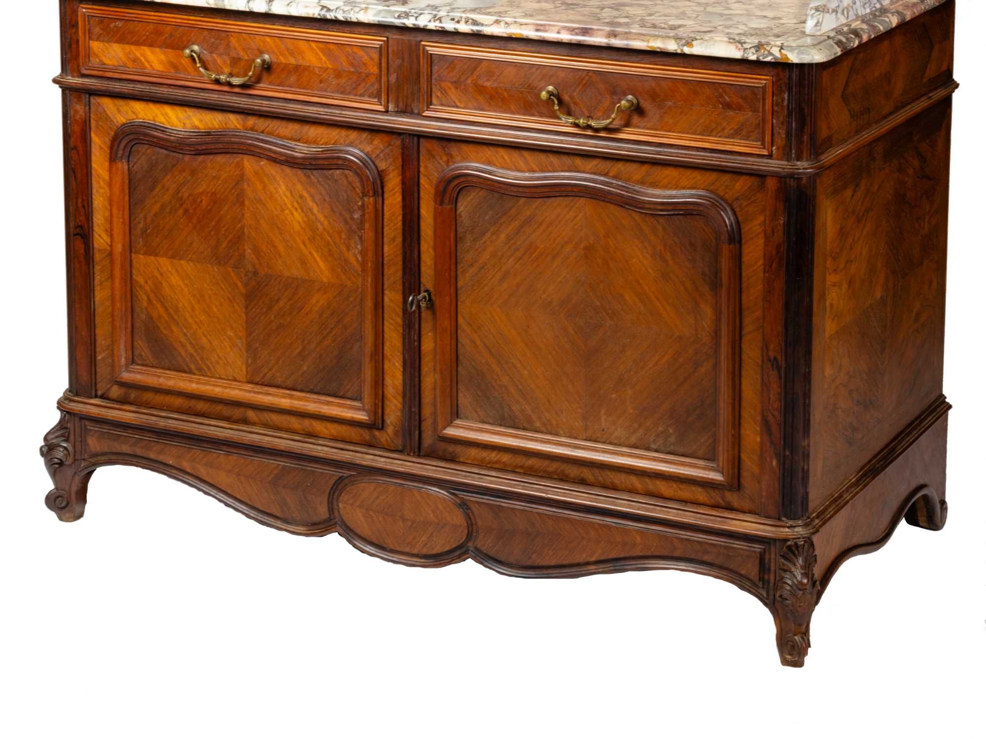Cómoda nogueira mármore estilo Luís Filipe | 1850
