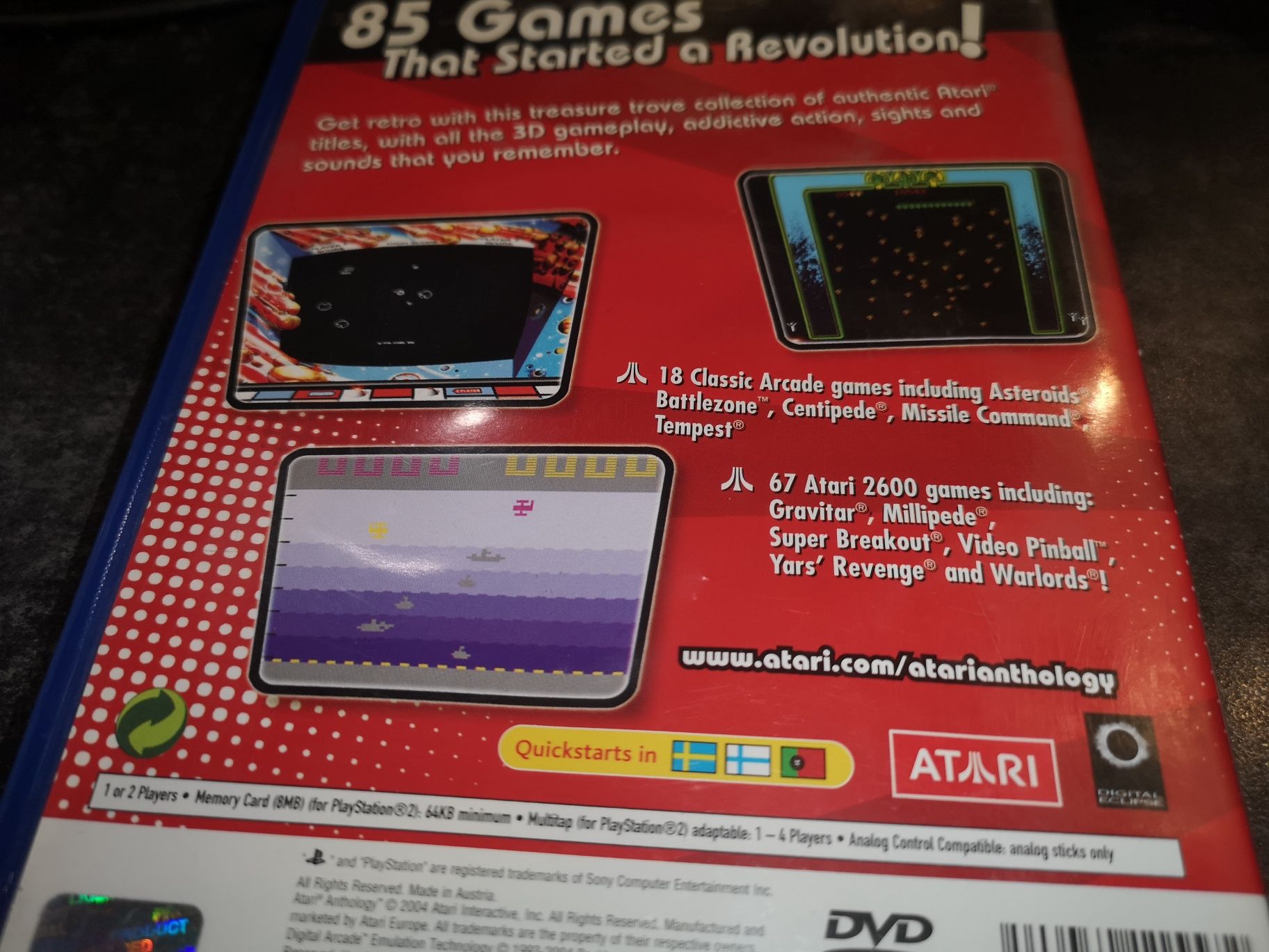 Atari Anthology PS2 gra (stan bdb) rzadkość na rynku