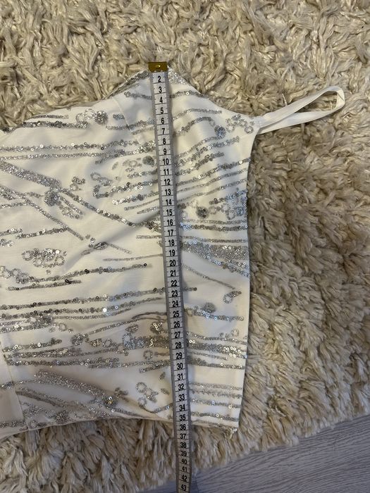 Біла вечірня святкова сукня Gepur.