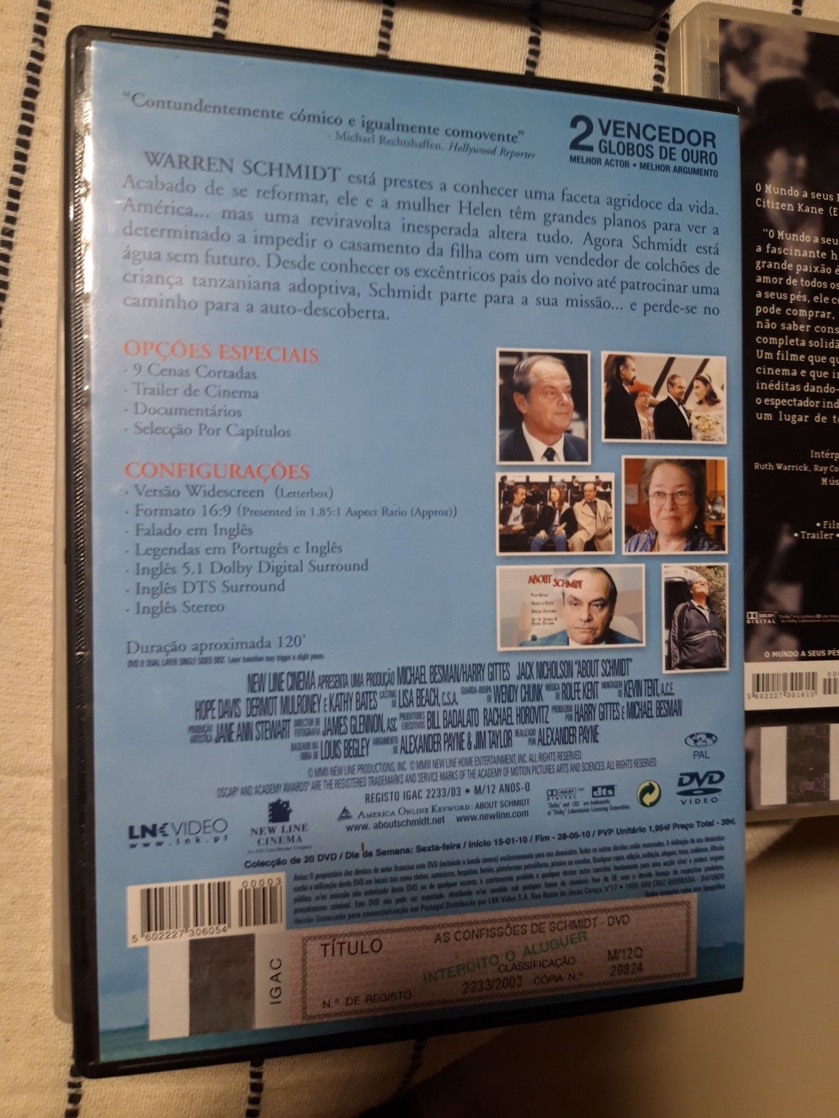 1 DVD: As Confissões de Schmidt, de Alexander Payne