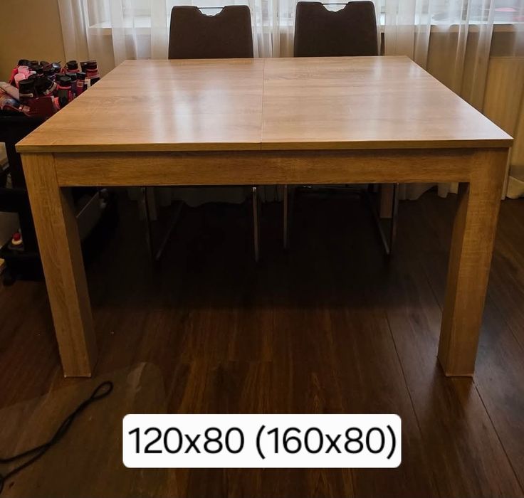 Stół w kolorze dąb sonoma 120x80