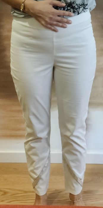 Calcas curtas, chinos, brancas, La Mode est à Vous, 38