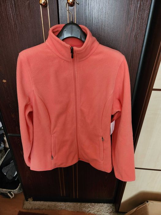 Amazon Essentials bluza damska, polar bez kaptura, rozpinana roz. XL