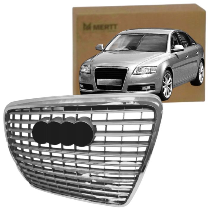 AUDI A6 C6 2008-2011 ATRAPA ŚRODKOWA KRATKA CHŁODNICY GRILL CHROM