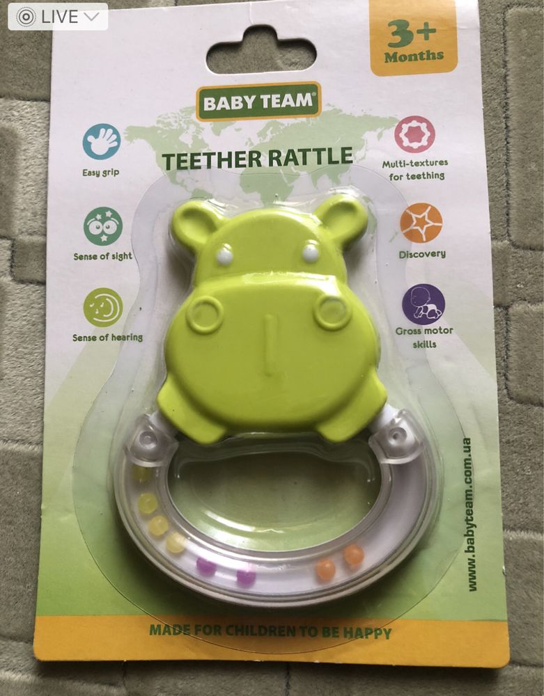 Новая игрушка погремушка прорезыватель для зубов соска палочки