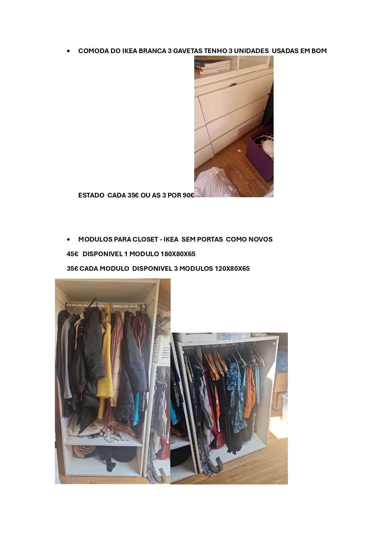 Vendo vários  itens para casa  - motivo mudança