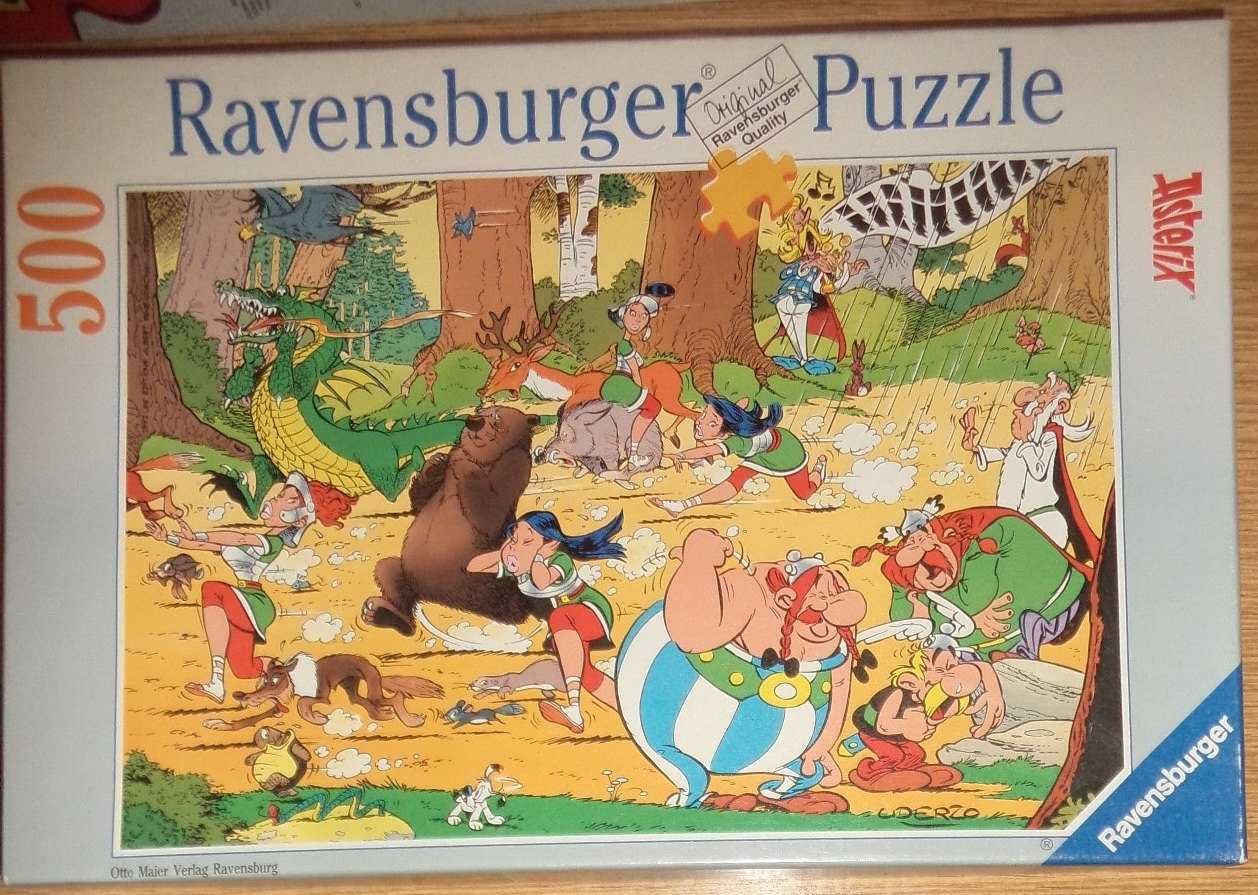 stare puzzle Asterix i Obelix 500 Ravensburger 1993 Otto Maier, Uderzo