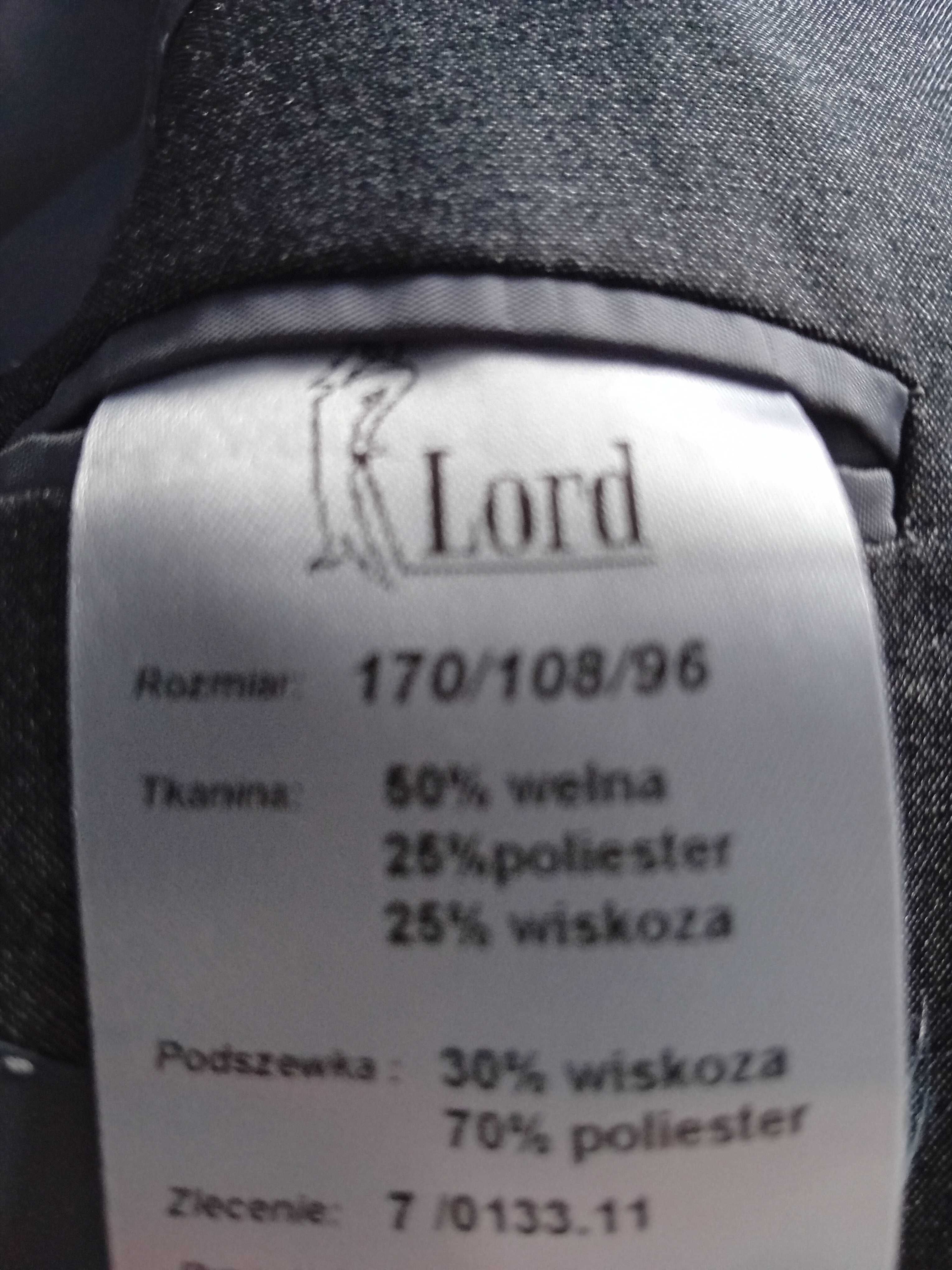 Garnitur męskie stalowy, szary Lord ,rozmiar L