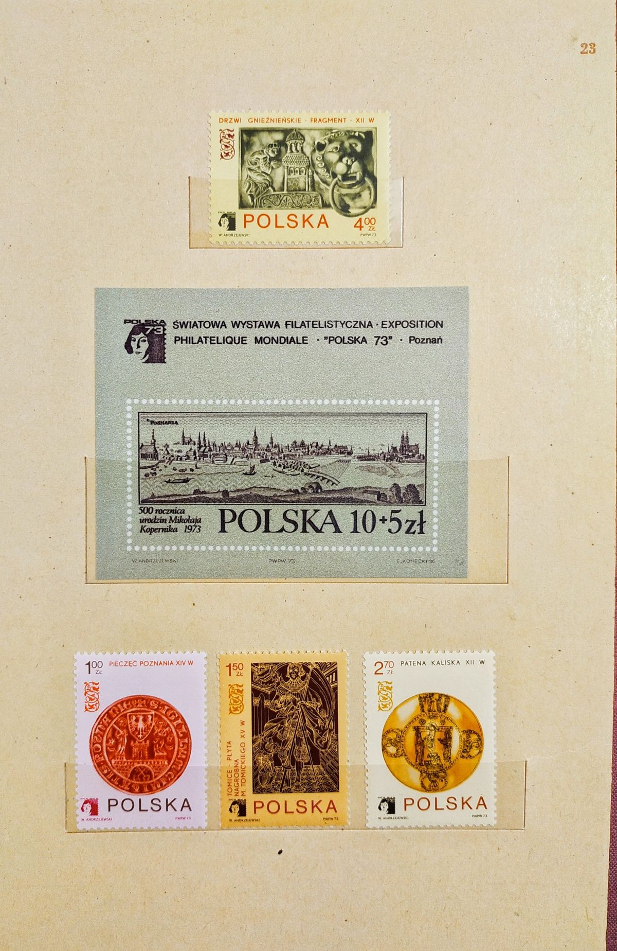 2 Klasery jubileuszowe Polska 72-75 tom X i XI znaczki czyste, komplet