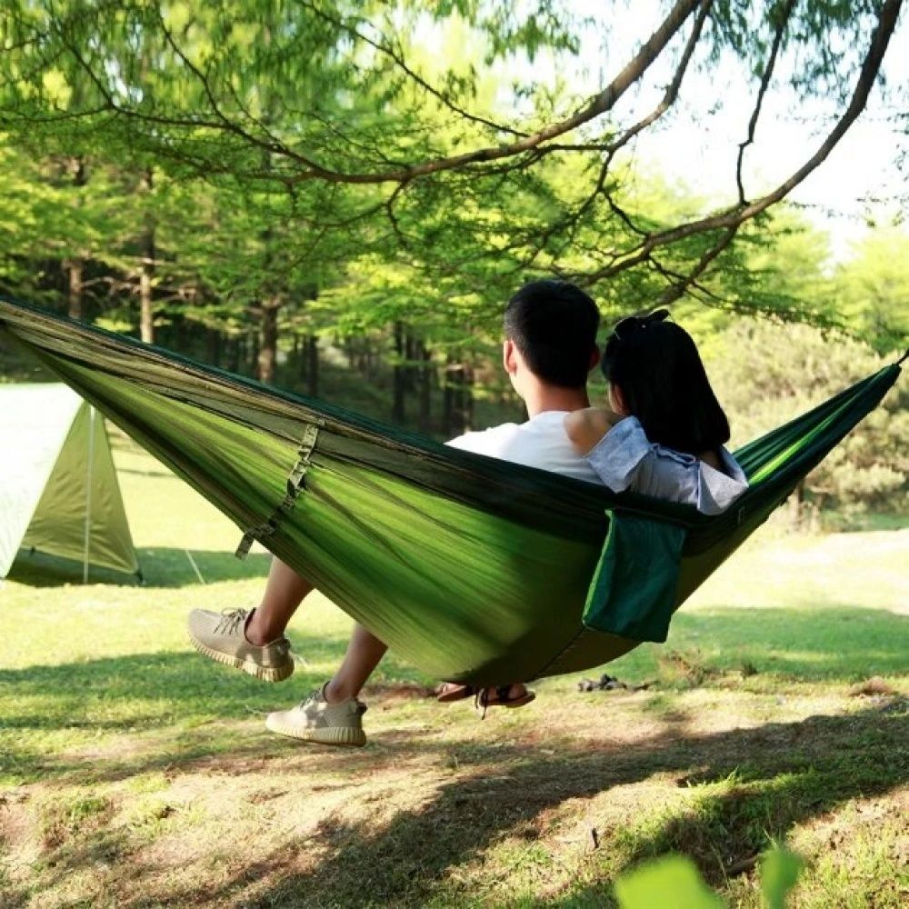 Туристический гамак с москитной сеткой UKC Hammock Net зеленый до 200