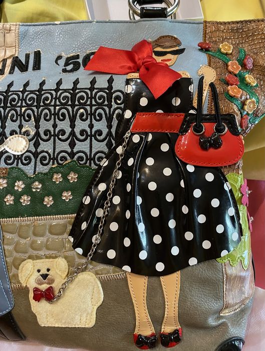 Carteira Braccialini Handicraft Art Anos 50