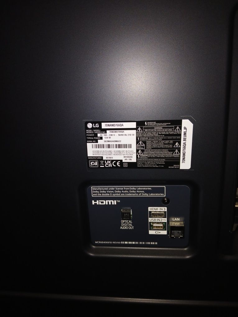 LG / Para peças ou reparação