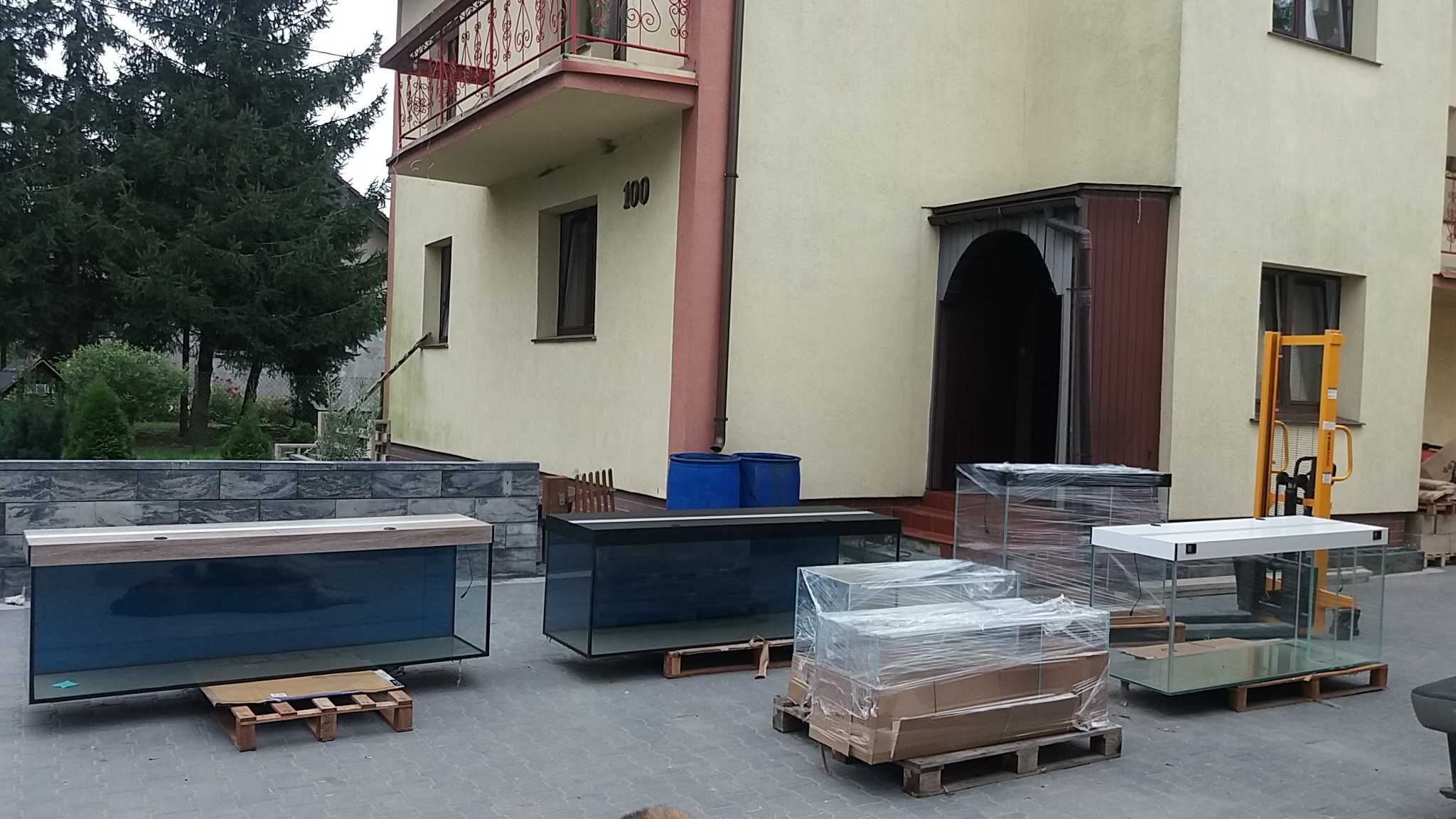 Akwarium proste 80x40x30 - 96 litrów z pokrywą