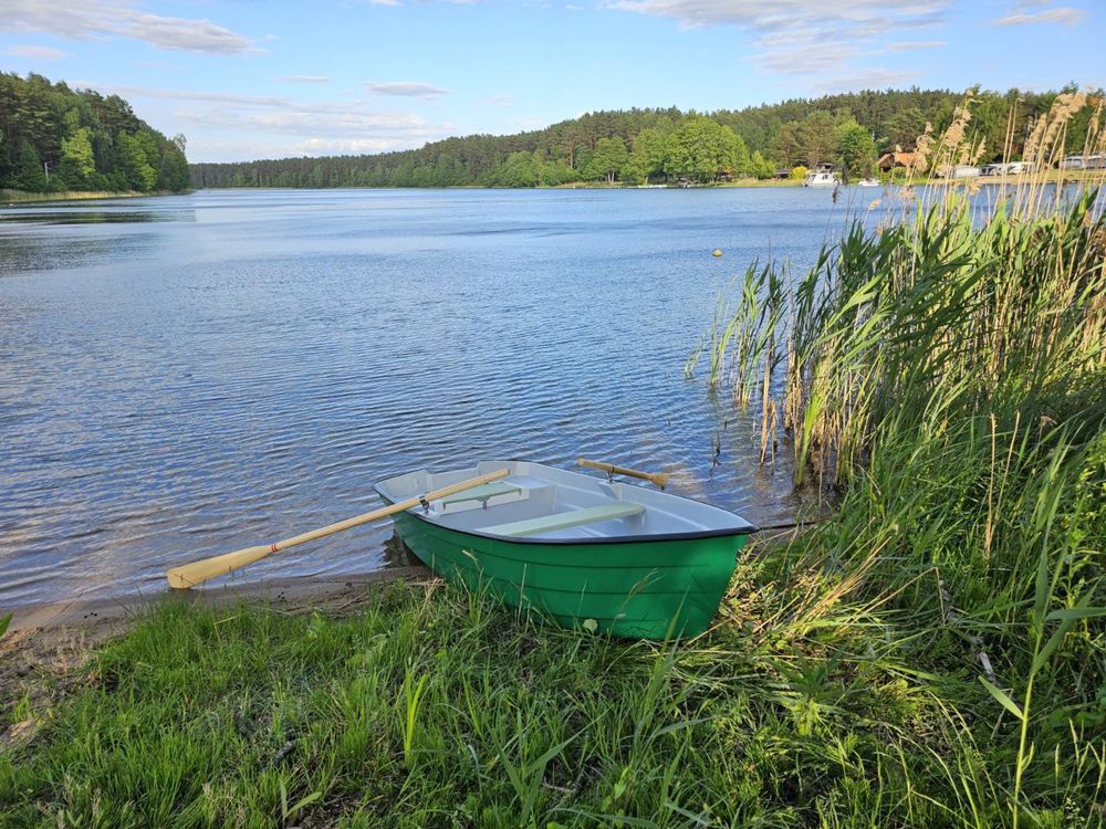 Nowy dom 8-9 os. Mazury w sercu puszczy Piskiej.łódka jezioro